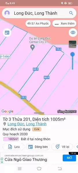 Bán đất sổ hồng riêng tại Long Đức, Long Thành, Đồng Nai