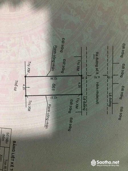 Bán nhà chính chủ, mặt tiền, Đường Số 8, Phường Linh Xuân, Quận Thủ Đức, Tp Hồ Chí Minh