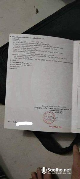 Bán đất thổ cư ở Long Thành, Đồng Nai hai mặt tiền, khu dân cư hiện hữu