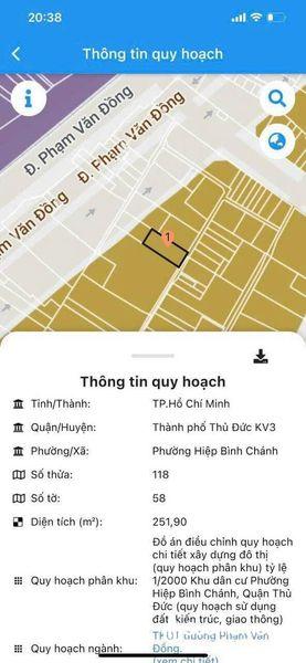 Bán nhà mặt tiền Đường Phạm Văn Đồng, Phường Hiệp Bình Chánh, Quận Thủ Đức, Tp Hồ Chí Minh