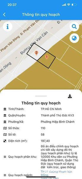 Bán nhà mặt tiền Đường Phạm Văn Đồng, Phường Hiệp Bình Chánh, Quận Thủ Đức, Tp Hồ Chí Minh