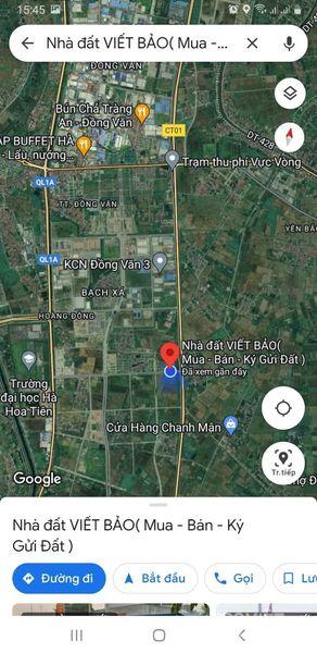 CẦN THANH KHOẢN LÔ ĐẤT SỔ ĐỎ, Nằm giữa KCN Đồng Văn 3, Thị trấn Đồng Văn, Huyện Duy Tiên, Hà Nam
