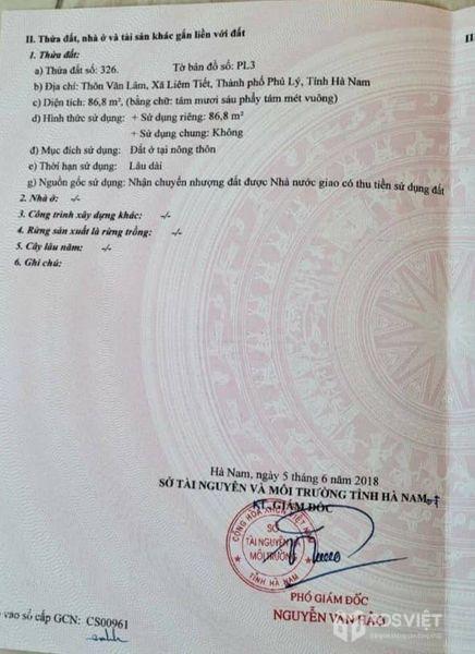 Bán đất gần Bệnh Viện Bạch Mai, Thành phố Phủ Lý, Hà Nam