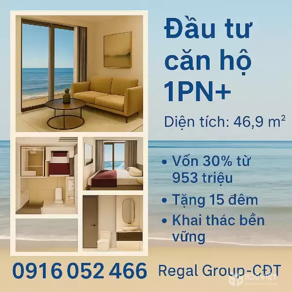Chỉ với hơn 2 tỷ, bạn đã sở hữu căn hộ biển pháp lý lâu dài – tiềm năng tăng giá cao . 1PN+ 49m²: KÊNH ĐẦU TƯ BỀN VỮNG – SINH LỜI LÂU DÀI