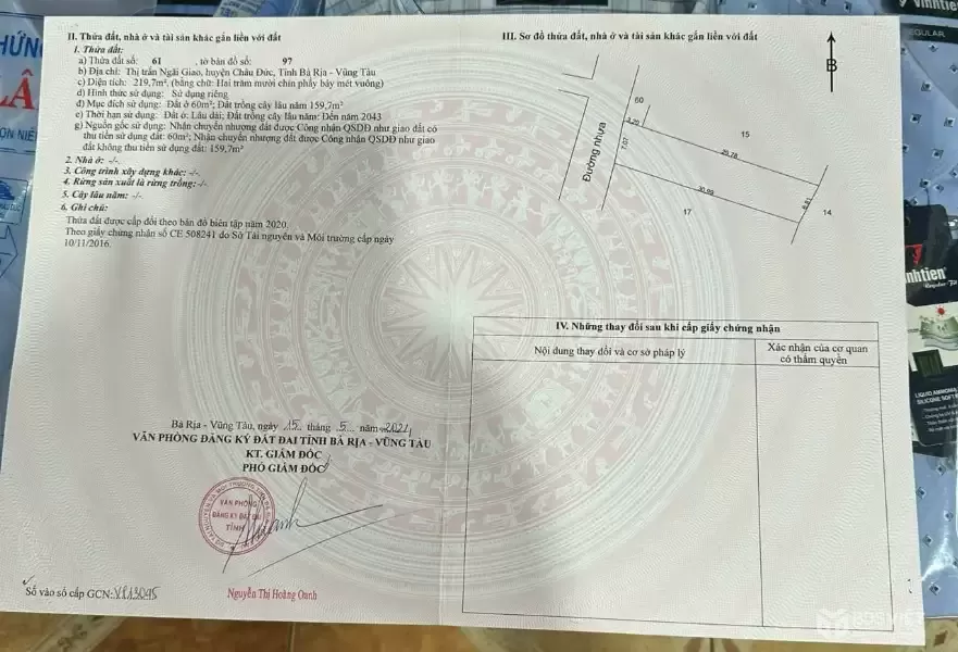 ???? [BÁN ĐẤT 7x31M - DÂN CƯ ĐÔNG KÍN - TRUNG TÂM NGÃI GIAO – GIÁ CHỈ 2 TỶ - PHÁP LÝ CHUẨN]