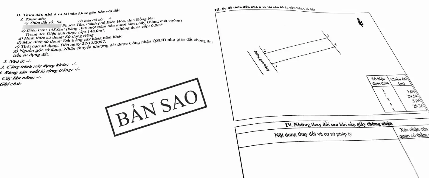 Bán đất Tân Cang, phường Phước Tân TP Biên Hòa Đồng Nai