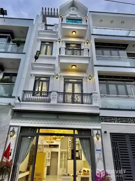 Nhà Đẹp Oto 8m Huỳnh Tấn Phát, Nhà Bè: 55m2, 4 Tầng, 4PN, Giá Chỉ 6.9 Tỷ,