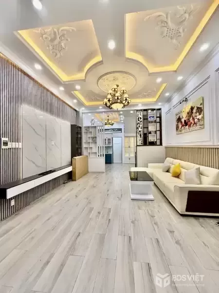 Nhà Đẹp Oto 8m Huỳnh Tấn Phát, Nhà Bè: 55m2, 4 Tầng, 4PN, Giá Chỉ 6.9 Tỷ,