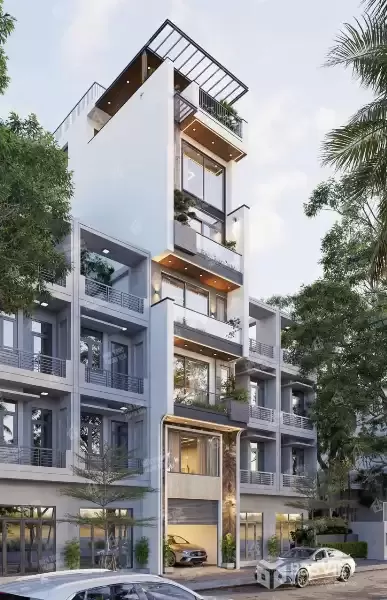 BÁN căn nhà phố Trạm - Long Biên 7 tầng thang máy full nội thất cao cấp