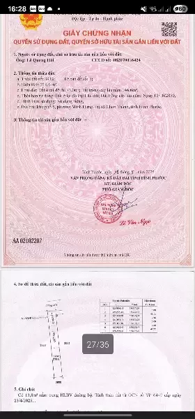 BÁN ĐẤT NGAY TRUNG TÂM CHƠN THÀNH