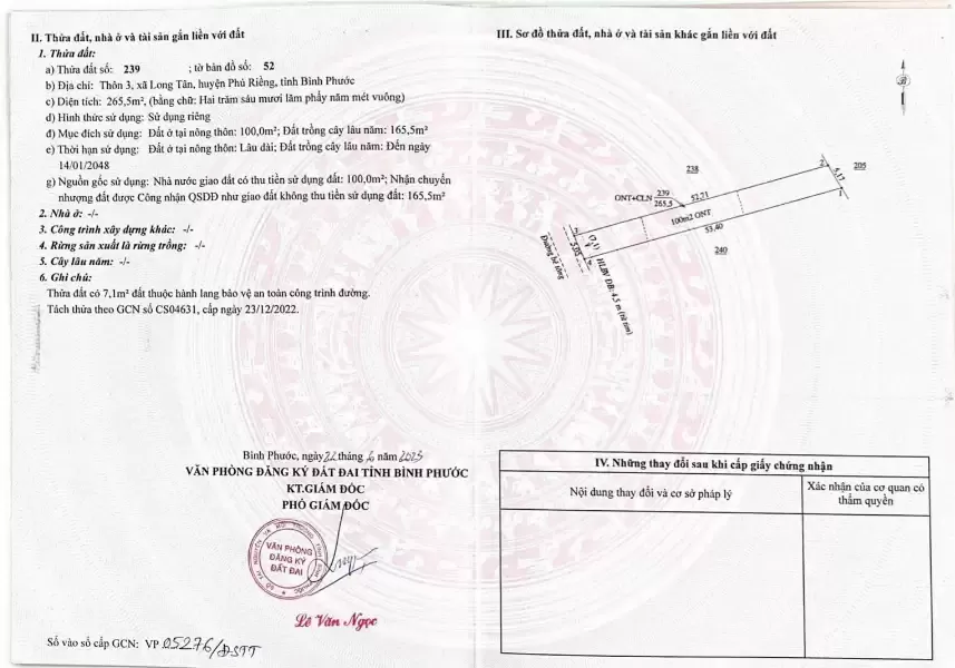 ???? Cơ Hội Sở Hữu Đất Thổ Cư 100m², Long Hà – Phú Riềng, Chỉ Với 290 Triệu ????