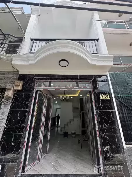 Nhà phố 1 lầu mới hoàn thiện mặt tiền hẻm 3m Trần Văn Khánh Quận 7 – Giá chỉ 3 tỷ 960 triệu
