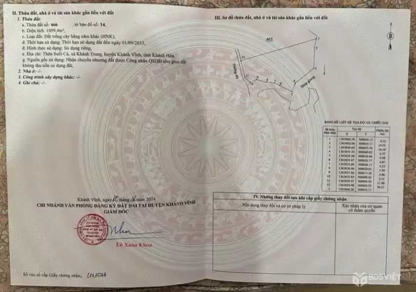 ĐẤT KHÁNH TRUNG, KHÁNH VĨNH 1100M2 GIÁ CHỈ 199TR