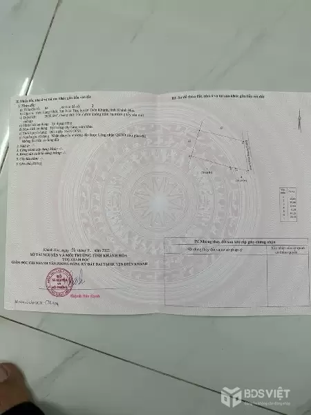 Bán đất Diên Tân ngang 35m  giá chỉ 1tỷ4