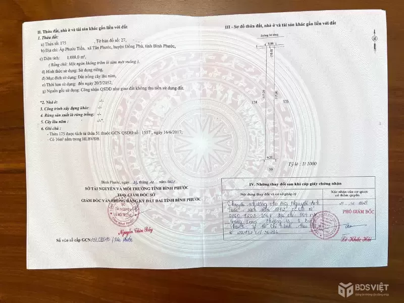 BÁN ĐẤT XÀO ĐỒNG PHÚ BÌNH PHƯỚC
