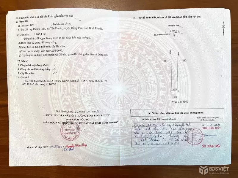 BÁN ĐẤT XÀO ĐỒNG PHÚ BÌNH PHƯỚC