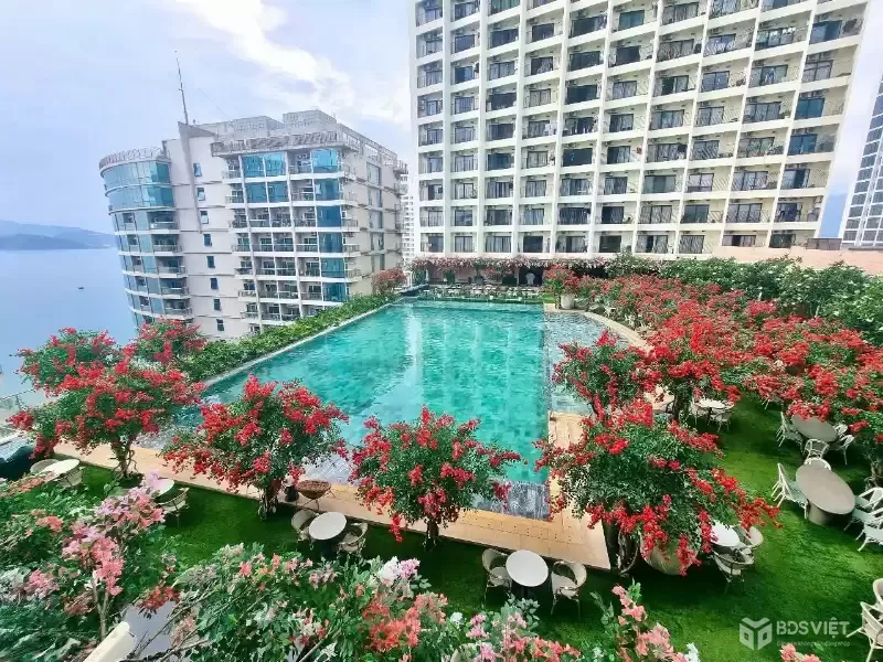 bán căn Goldcost view hồ bơi và xéo biển tầng 14, DT 52m2