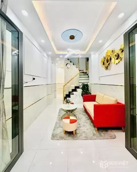 Bán nhà 4 tầng đẹp lung linh, 4PN-3WC, 26m² (3.2x8), hẻm 4m, gần Aeon Tân Phú, hơn 2 tỷ
