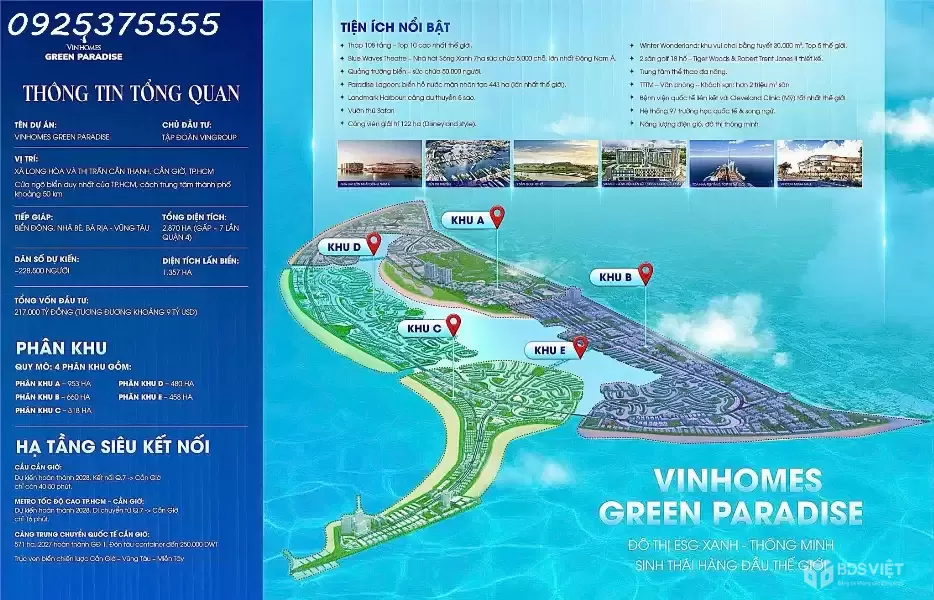 Vinhomes Cần Giờ đại đô thị 2870hecta lớn nhất Việt Nam. Nhận booking và giữ giá tốt ngay từ khi làm móng.