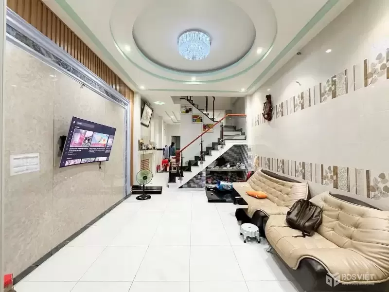 Bán nhà hẻm 1982 Huỳnh Tấn Phát, Nhà Bè  Hẻm 6m  1 trệt 1 lầu 3PN  Sổ hồng riêng  Giá 4.69 tỷ
