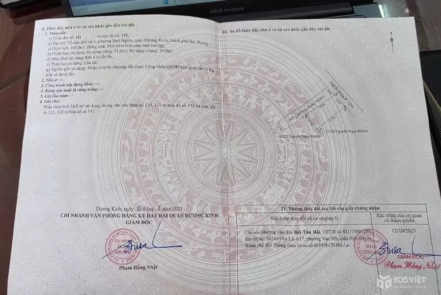 SIÊU PHẨM LÔ GÓC – Hòa Nghĩa Dương Kinh, giá chỉ 8xx triệu  ZALO 0567 222 555