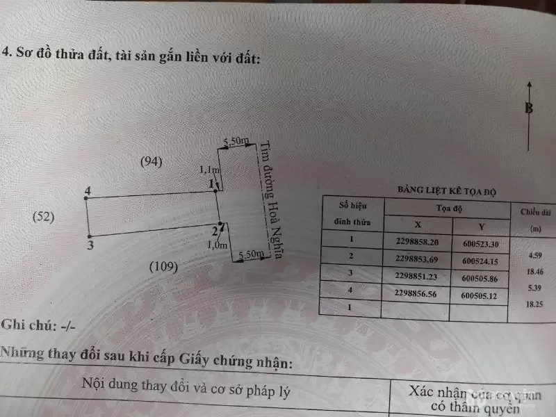 Lô mặt đường Hòa Nghĩa – sát Vinhomes Dương Kinh, giá chỉ 3.x tỷ  ZALO 0567 222 555