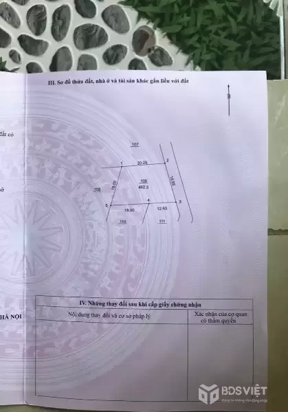 Bán lô đất nghỉ dưỡng đẹp 462m2 tại Yên Xuân, Quốc Oai. Diện tích vừa phải. Giá hợp lý. MTG