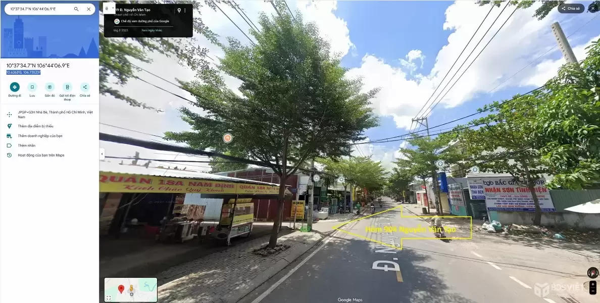 Bán đất phố Nguyễn Văn Tạo, Hiệp Phước, Nhà Bè, thành phố Hồ Chí Minh - 369m2, lô góc, miễn TG