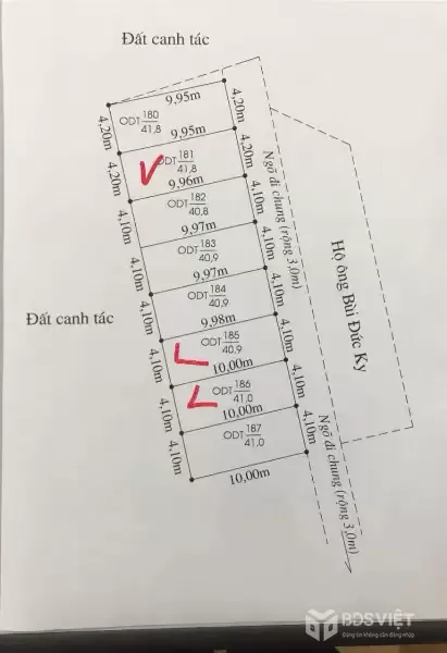 Bán 3 lô đất tuyến 2 Thượng Đức – Minh Đức – Đồ Sơn, ô tô vào tận nơi – giá chỉ 8xx triệu! ZALO 0567 222 555