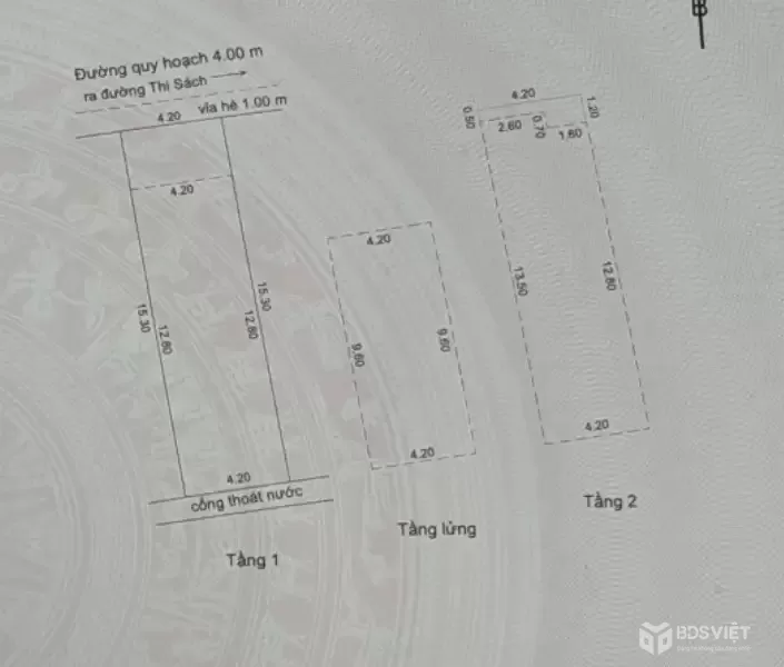 ♥ Nhà đường nhựa Ô Tô Thi Sách, 65m2, 3 tầng kiên cố, 6.x tỷ