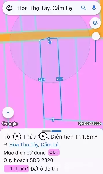 ???? ĐẤT ĐẸP – KIỆT Ô TÔ HÒA THỌ TÂY – 111,5m² – GIÁ CHỈ 2,68 TỶ!