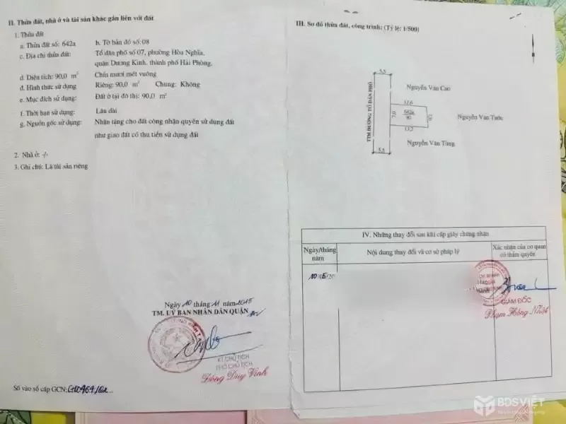 BÁN ĐẤT MẶT ĐƯỜNG THỂ NHÂN – HÒA NGHĨA – DƯƠNG KINH  NGANG 7M HIẾM – GẦN ĐƯỜNG 402 – GIÁ ĐẦU TƯ ZALO 0567 222 555