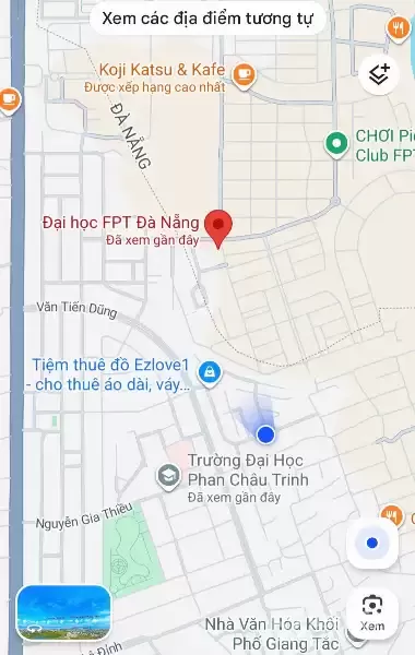 ♥ Lô Góc 2 Mặt Tiền đường 7.5m giữa ĐH FPT và ĐH Phan Châu Trinh, 4.x tỷ