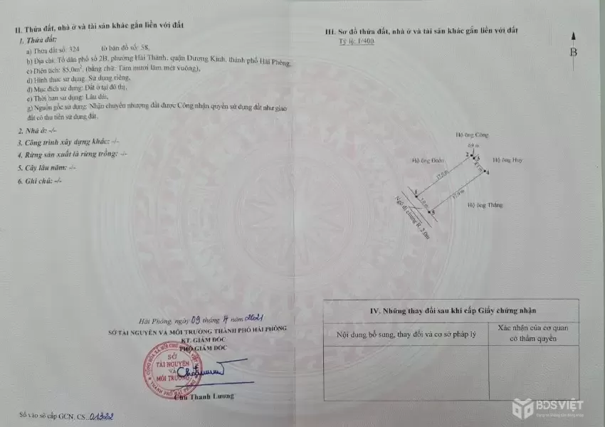 Lô đất Hải Thành II Dương Kinh giá 1,x tỷ – Diện tích đẹp 85m² – Phù hợp đầu tư khu dân cư  ZALO 0567 222 555