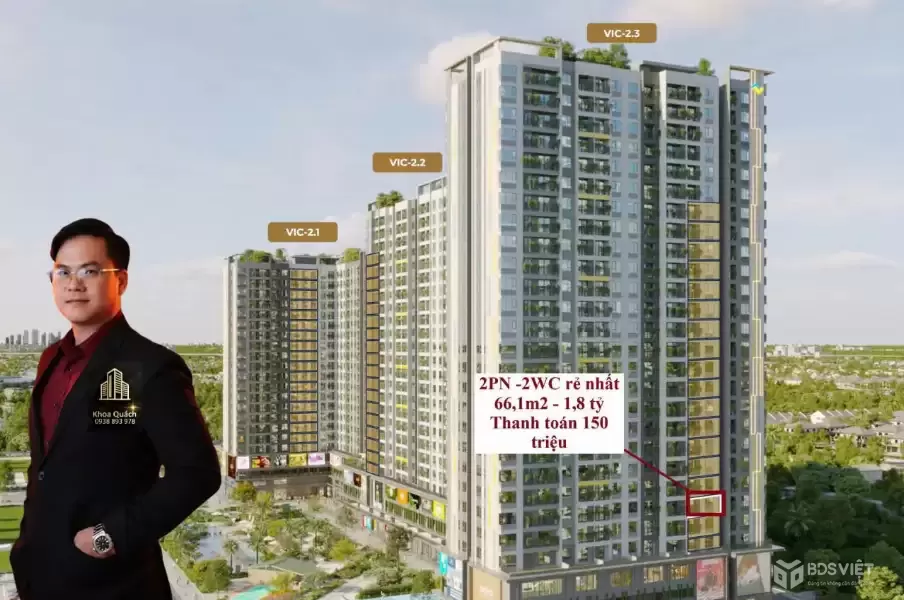 The Win City - 2pn 2wc giá 1.989 tỷ