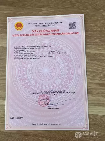 GIÁ 23,X TRIỆU/M² – LÔ ĐẤT PHÂN LÔ ĐOÀN XÁ, KIẾN THỤY – ĐƯỜNG 7M HIẾM  ZALO 0567 222 555