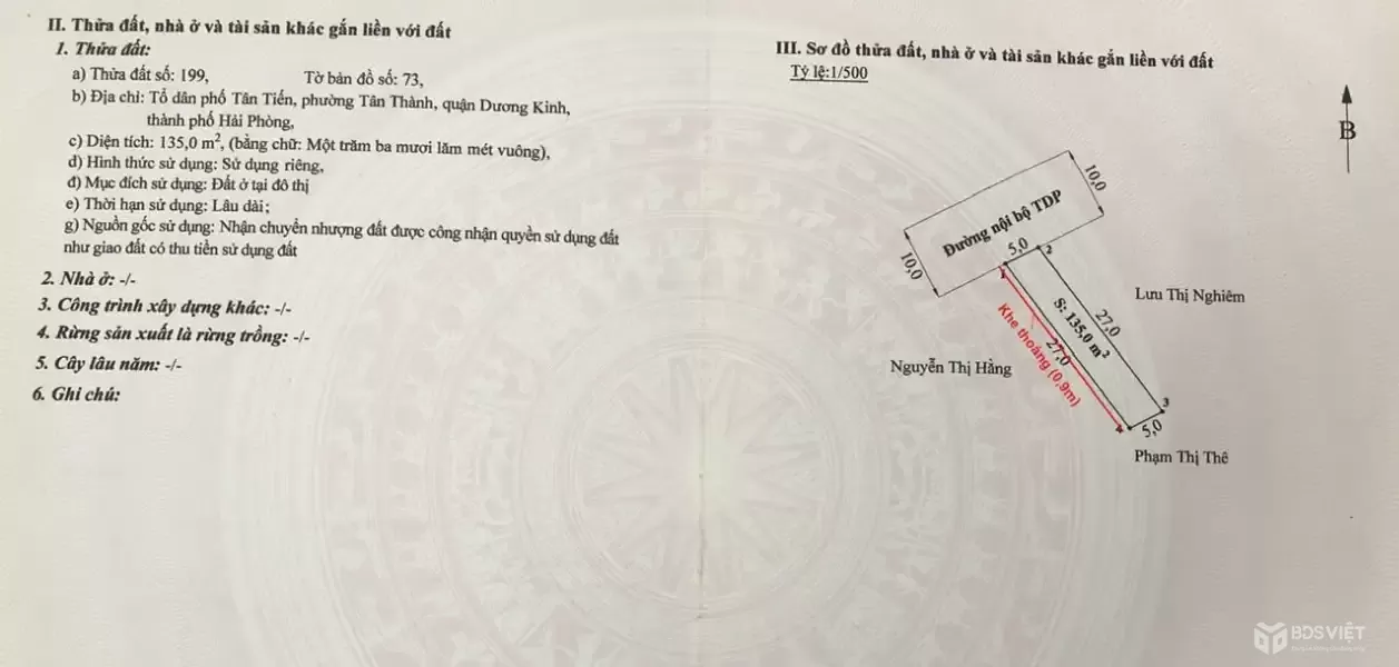 ĐẤT ĐƯỜNG 10M TÂN THÀNH – GIÁ HIẾM KHU DƯƠNG KINH – PHÙ HỢP ĐẦU TƯ  ZALO 0567 222 555