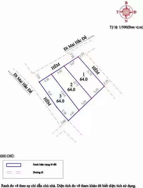 Bán 3 lô đất hẻm ô tô đường mai hắc đế phường 6 Đà Lạt giá 3.6 tỷ