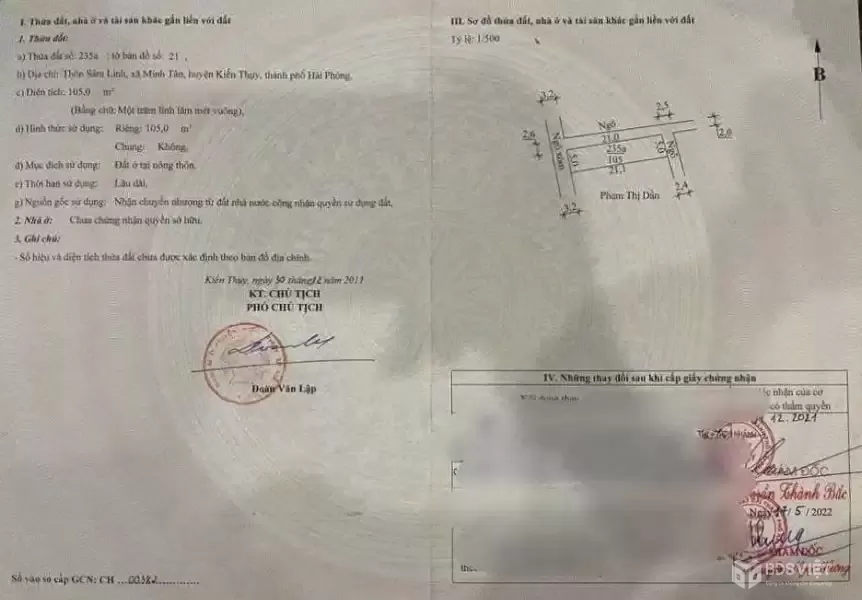 LÔ GÓC 105M² 3 MẶT THOÁNG – TUYẾN 2 GẦN TL362 – GIÁ 2,1X TỶ HIẾM QUỸ ĐẤT  ZALO 0567 222 555