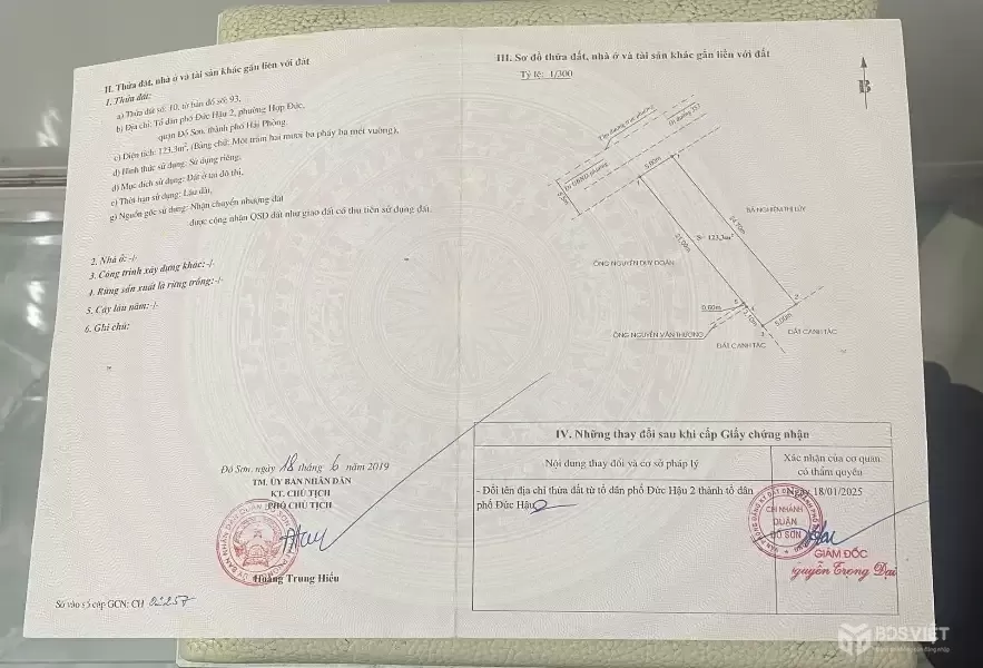 MẶT ĐƯỜNG HỢP ĐỨC – NAM ĐỒ SƠN – GIÁ LOANH QUANH 4X TRIỆU/M²  TRỤC CHÍNH KINH DOANH  ZALO 0567 222 555