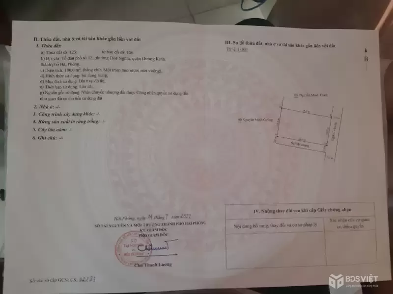 Lô góc tổ 12 An Toàn – Dương Kinh, 180m² ngang 10m  Phù hợp phân lô, đầu tư  ZALO 0567 222 555