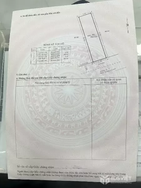 CẦN BÁN 100M2 ĐẤT THỔ CƯ NGAY CHỢ ĐẦU MỐI BÌNH ĐIỀN