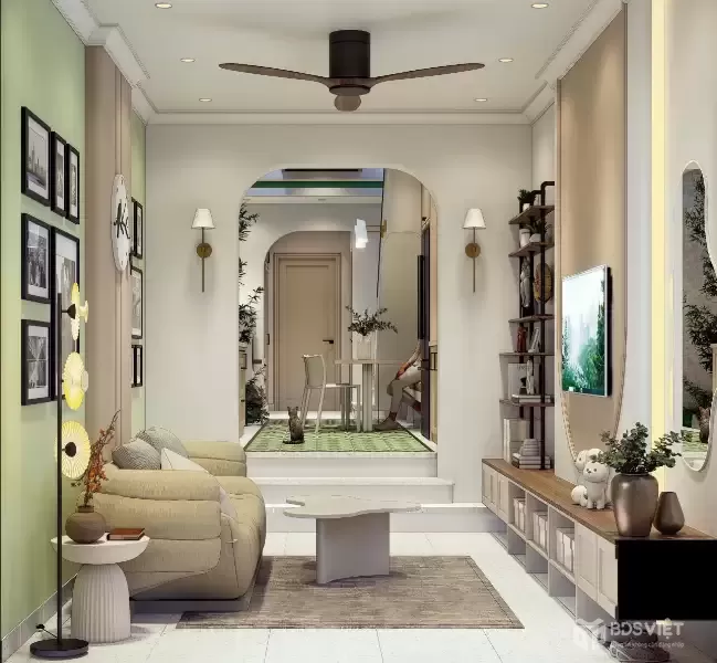 Bán nhà 2 tầng hẻm Quốc Tuấn – 3PN – full nội thất – 4,9 tỷ