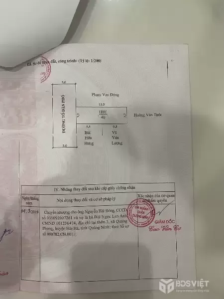 Nhà cấp 4 Tân Thành Dương Kinh giá 1.3xx tỷ – Hàng hiếm khu trung tâm, ngõ 5m ô bàn cờ  ZALO 0567 222 555