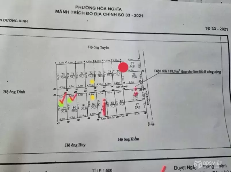 Lô đất tuyến 2 ngõ 136 Hải Phong giá 1.6x tỷ – Vị trí hiếm sát Vinhomes Gold City, ô tô vào tận nơi  ZALO 0567 222 555