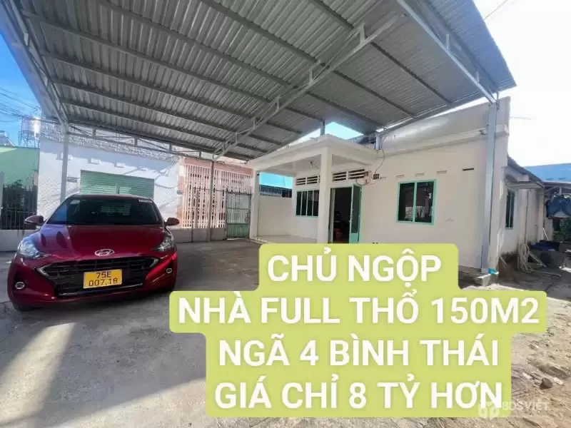 ????NHÀ DT KHỦNG GẦN 150M2 NGAY NGÃ TƯ BÌNH THÁI - XA LỘ HÀ NỘI - GIÁ CHỈ HƠN 8 TỶ