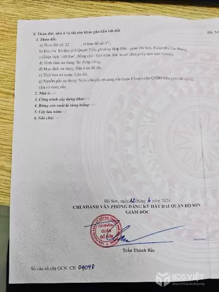 Giá 2.5x tỷ – Lô 149,8m² mặt đường nhựa TDP Quyết Tiến Hợp Đức, trục to hiếm  ZALO 0567 222 555