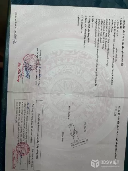 BÁN LÔ 100M² TÂN THÀNH – DƯƠNG KINH  GIÁ 2,1X TỶ – ĐƯỜNG QUY HOẠCH 5M – KHU DÂN CƯ ỔN ĐỊNH  ZALO 0567 222 555