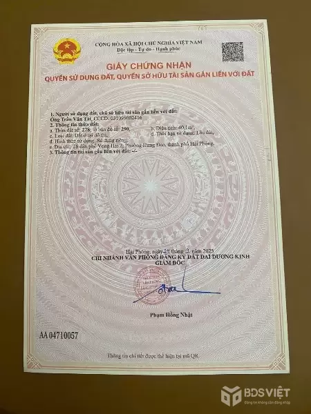 2 LÔ VỌNG HẢI – HƯNG ĐẠO – ĐƯỜNG NHỰA, Ô TÔ VÀO – GIÁ 1,X TỶ/LÔ  ZALO 0567 222 555