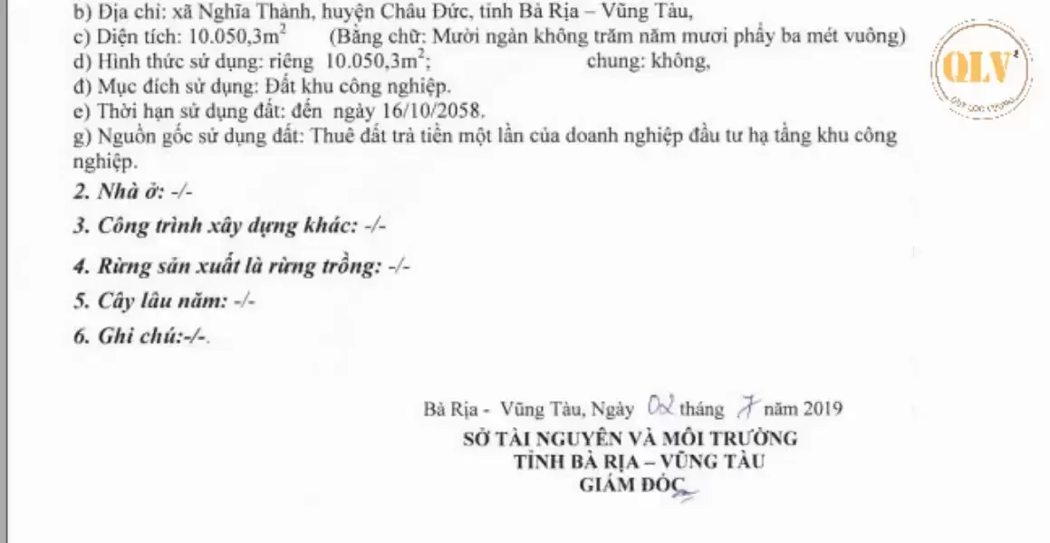 BÁN 3 LÔ ĐẤT LIỀN KỀ – KCN CHÂU ĐỨC, NGHĨA THÀNH, BRVT